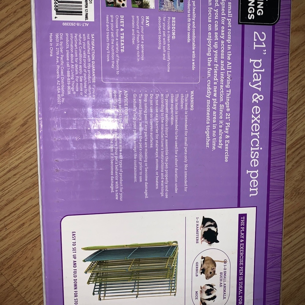 Animal play pen